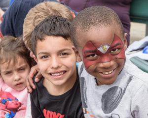 Smiling Kids with Face Paint